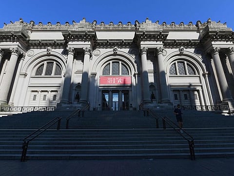 A view of the Metropolitan Museum of Art "The Met" in New York City.  