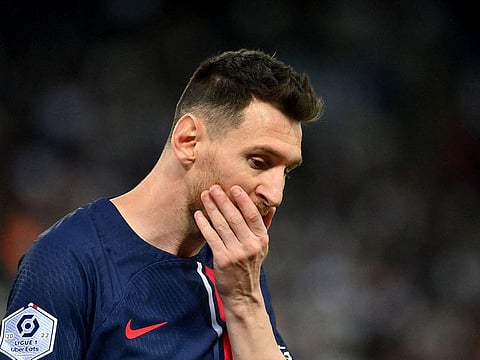 Paris Saint-Germain's Argentine forward Lionel Messi