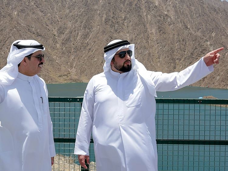 sheikh ahmed with dewa CEO in hatta