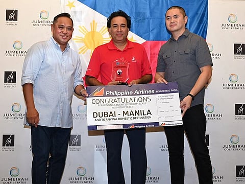 Deepak Aggarwal awarded as the Over-All Champion of the 15th Anniversary of Filipino Golfers in the Middle East & 125th Philippine Independence