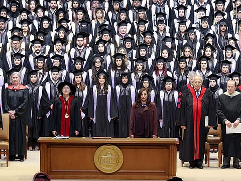 The ceremony was held at University City Hall on Saturday