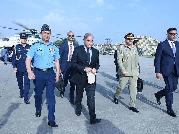 Shehbaz Sharif departs on two-day visit to Baku, Azerbaijan, on June 14, 2023. 