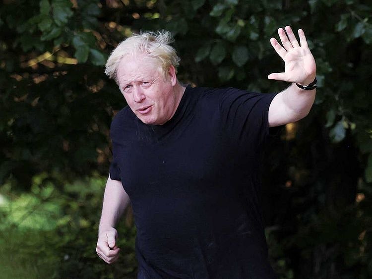 Former British Prime Minister Boris Johnson
