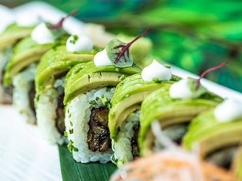 Sweet plantain maki roll recipe