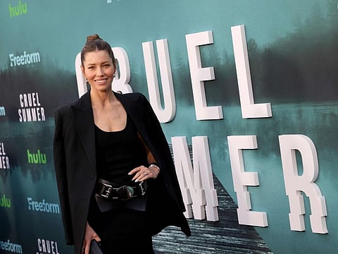 Jessica Biel attends the premiere of 'Cruel Summer' Season 2.