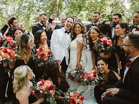 Alaina Marie Scott on her wedding day