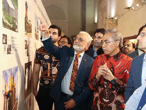 Indonesian Ambassador Adam Tugio joins Pakistani officials at the opening ceremony of a photo exhibition at the Lahore Museum depicting the shared heritage of Pakistan and Indonesia. 