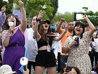 Fireworks, music and more: BTS fans from around the world celebrate 10th anniversary in Seoul, South Korea