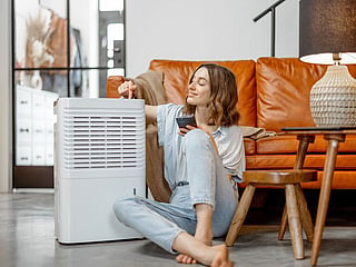 If you've been spotting mould in the bathroom and on the walls around the house, a dehumidifier can help.