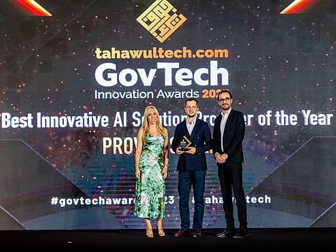 PROVEN Solution wins the Best Innovative AI Solution Provider of the Year at the GovTech Innovation Awards 2023