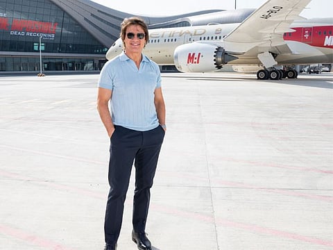 Abu Dhabi welcomes Tom Cruise on first flight into Abu Dhabi International Airport’s new Midfield Terminal, to celebrate the upcoming release of Mission: Impossible – Dead Reckoning Part One