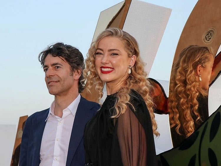 Amber Heard at the Taormina Film Festival in Italy.