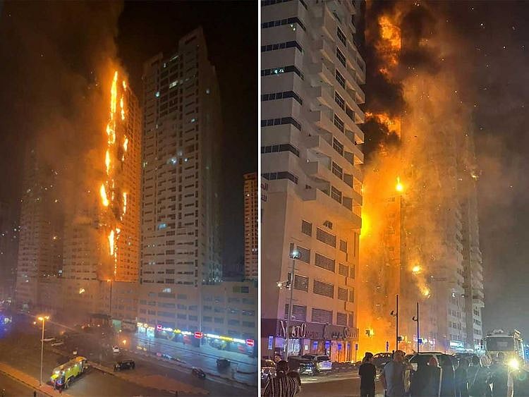 Fire in Ajman June 27