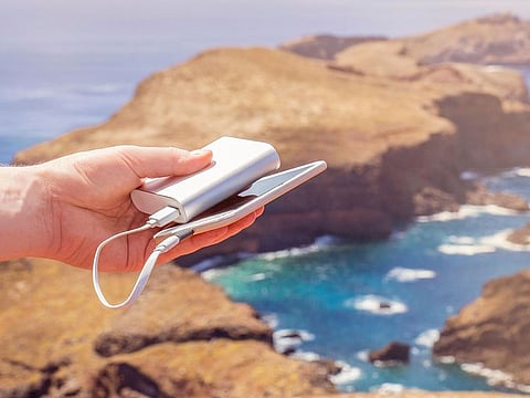 Since they're considered to be spare batteries, power banks can only be carried in carry-on baggage. 
