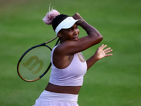 Venus Williams of the US in action against Latvia's Jelena Ostapenko during the Birmingham Classic at Edgbaston last week.