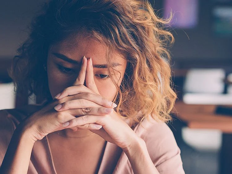 woman stressed out