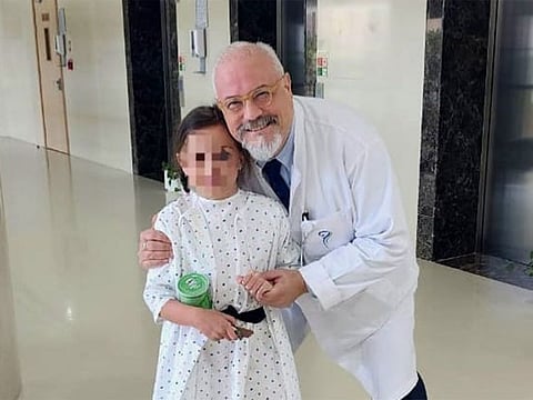 Ceban with Prof. Dr. Haluk Kulaksizoglu at the Neurospinal Hospital Dubai