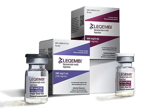 The Alzheimer's drug Leqembi is seen in this undated handout image. 