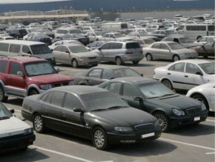 Vehicles impounded in Dubai.