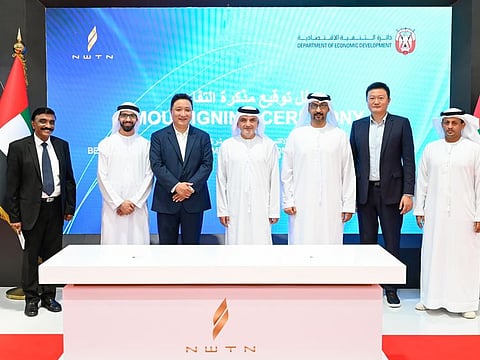 The agreement was signed by Eng. Arafat Al Yafei, Executive Director of the Industrial Development Bureau (IDB), the ADDED’s arm to develop industrial sector in Abu Dhabi, and Mohammad Rashid Al Hafi, from NWTN.