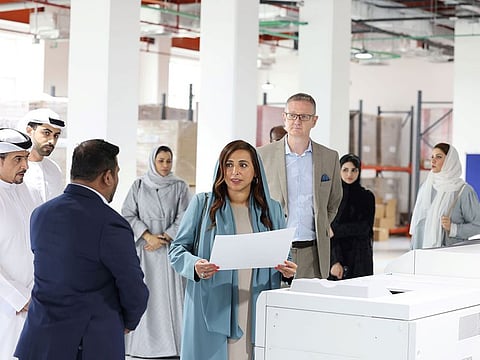 Sheikha Bodour Al Qasimi at the Sharjah Book Authority headquarters.