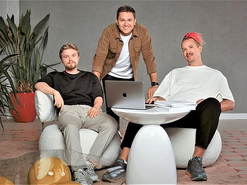 Hexacore founders (from left) Mikita Khazau, Aleksandr Krivolap and Dzianis Krupski.