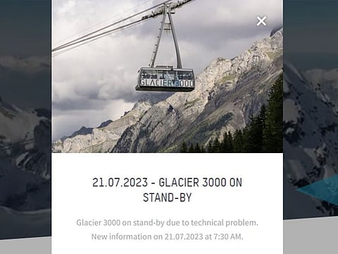 Glacier 3000 on standby.