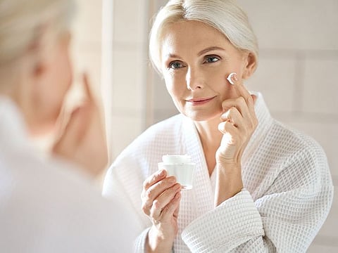 To ensure you limit the effects of age, choose a multi-step regimen that cleanses, exfoliates, treats, moisturises and protects your skin.