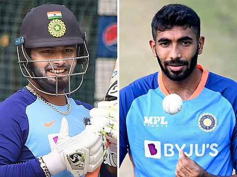 Rishabh Pant and Jasprit Bumrah