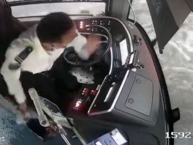 Screengrab from viral security camera footages recorded on July 28.