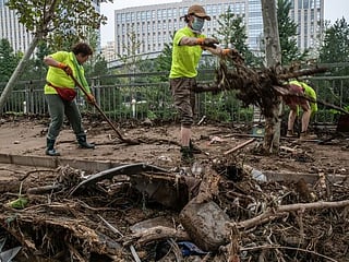No power, no clean water: Cleanup begins in Beijing's flood-hit suburbs