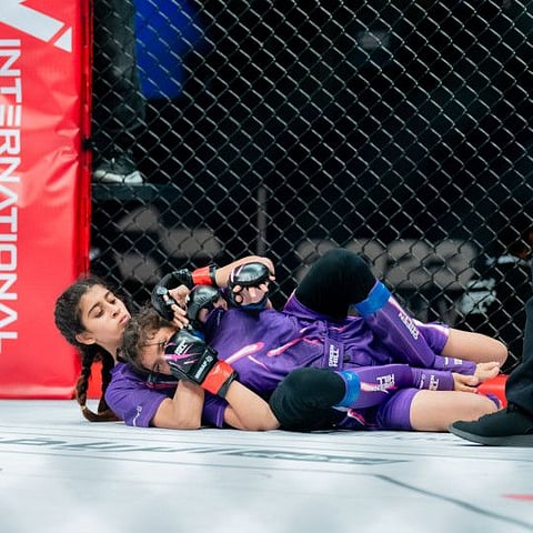 Ghala Al Hammadi secured the first gold for the UAE in the Women/Youth B/40kg division.