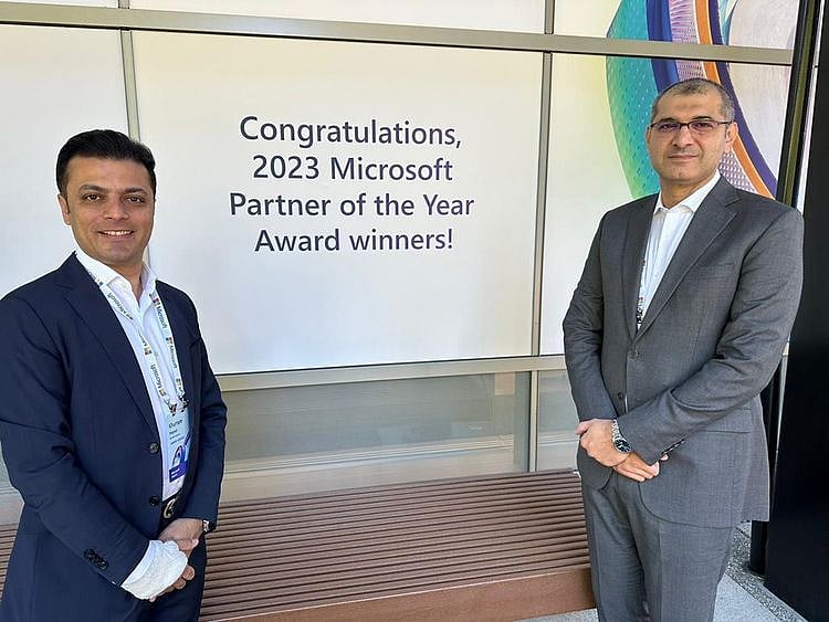 Asif Peer, CEO of Systems Limited, and Khurram Majeed, General Manager at Systems MEA, accepted the honor as Pakistan’s IT firm was recognized as the 2023 Microsoft Partner of the Year. 