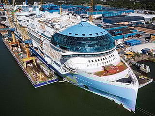 Watch: World's largest cruise ship to set sail as industry rebounds