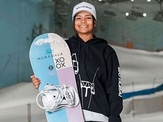 Young Emirati athlete Amenah Al Muhairi set to make history at World Junior Championships in Freestyle Snowboarding