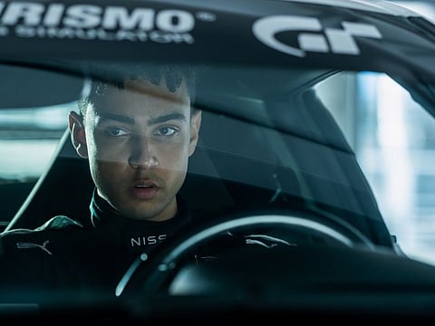 Archie Madekwe stars in Columbia Pictures' 'Gran Turismo'.
