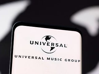Universal Music Group logo is seen displayed in this illustration. 