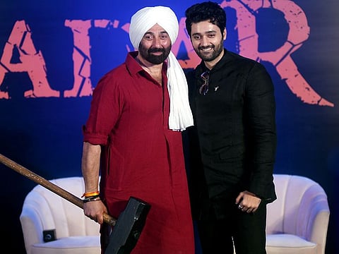 Actor Sunny Deol is riding high after the stupendous success of 'Gadar 2'. He's with actor Utkarsh Sharma, who stars in the same film.