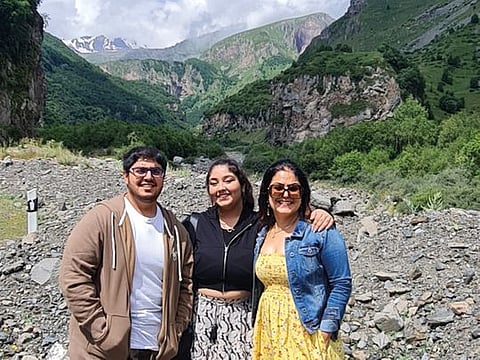 Dr Imneet, seen with her son and daughter and Sev-a-life co-founders, Yuvraj and Shirene Sanjay