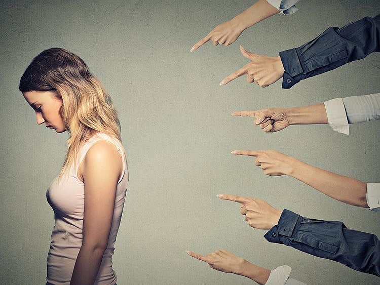 People pointing fingers