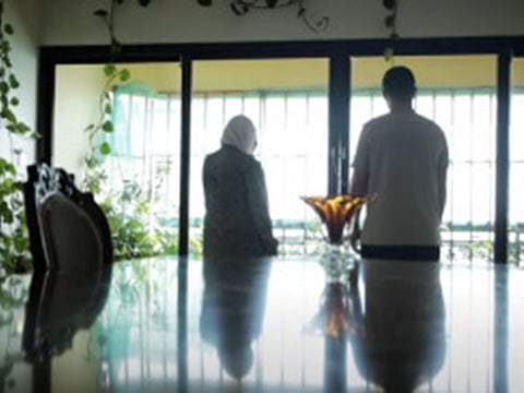 Sarab (left) had been suffering from a condition in the fluid of her eyes during her grief, resulting in a gradual loss of vision
