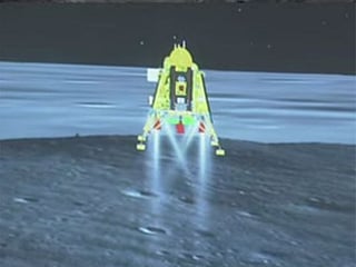 Watch Chandrayaan-3 landing: India makes historic touchdown on the Moon