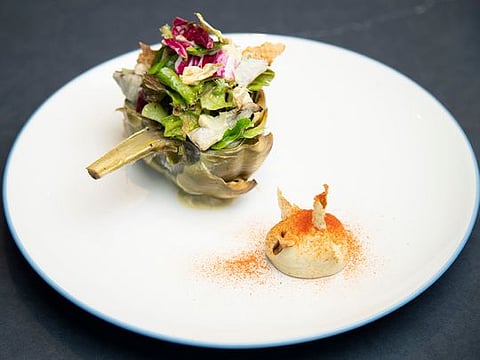 Quick Italian artichoke salad recipe