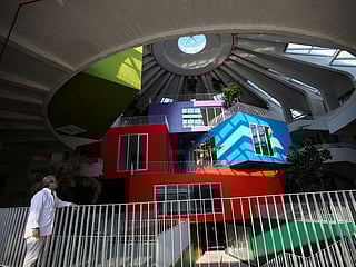 Photos: Late Albanian strongman's museum transformed into tech centre for young 