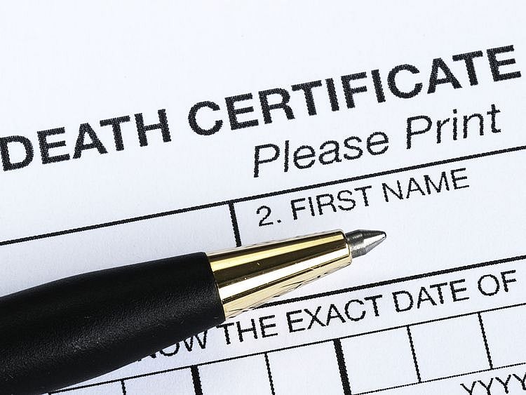DEATH CERTIFICATE