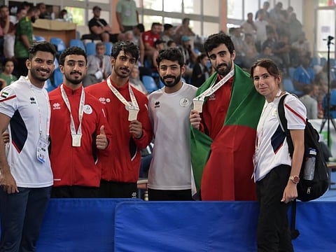 Nadia Portelli, who has been a physiotherapist for the past 17 years, provided hands-on assistance to the athletes on-site in Algeria.