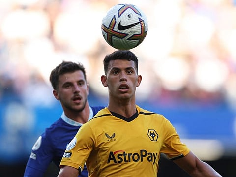 Brazilian midfielder Matheus Nunes (right) has moved to Manchester City from Wolverhampton Wanderers for the new English Premier League season.