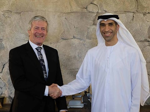 Damien O’Connor, New Zealand’s Minister of Trade and Export Growth and Dr Thani bin Ahmed Al Zeyoudi, Minister of State for Foreign Trade.