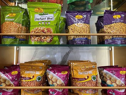 Haldirams' range of snacks have significant visibility in UAE households and supermarkets. 