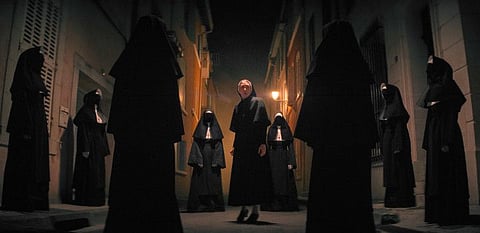 This image released by Warner Bros. Pictures shows Taissa Farmiga as Sister Irene in 'The Nun II.'